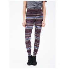 Leggings Fair Isle com cintura elástica